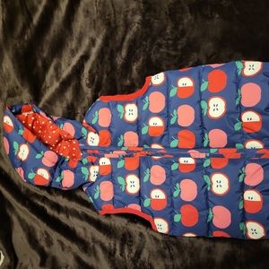 Gymboree Puffer Vest w/ apple print